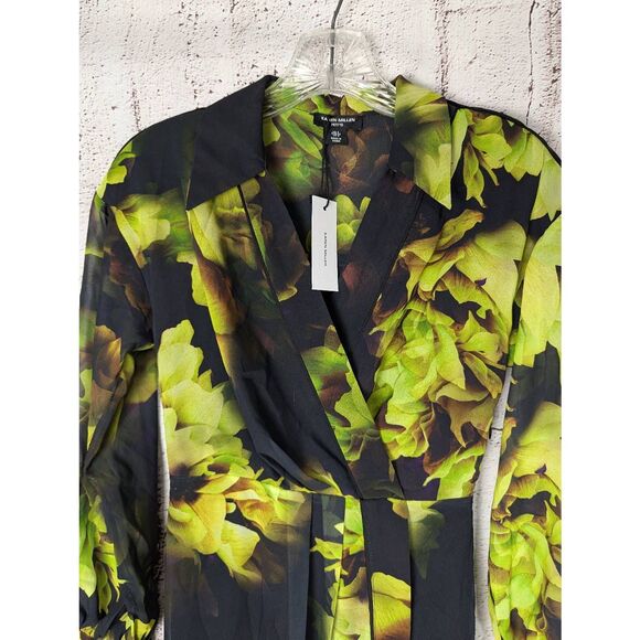 Karen Millen Floral‎ Printed Georgette Woven Maxi Dress size 0 NWT - Picture 5 of 14